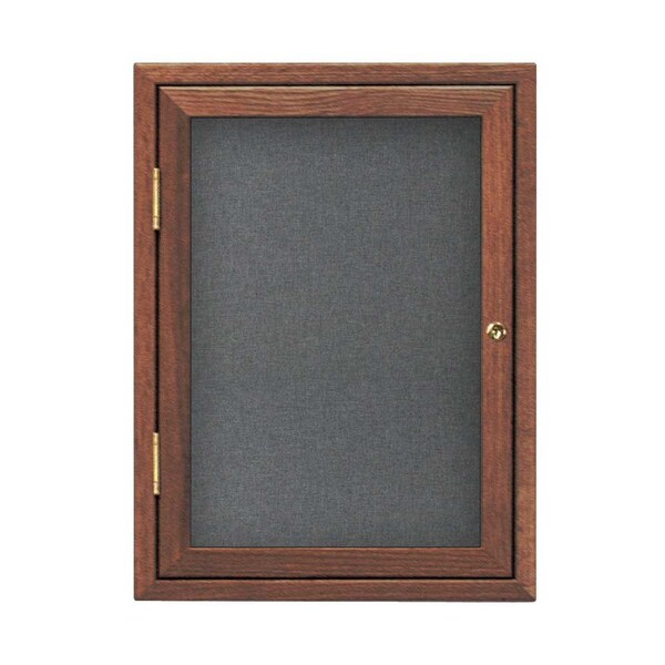 Sliding Glass Door Radius Letterboard, 72"x48", Satin/Burgundy
